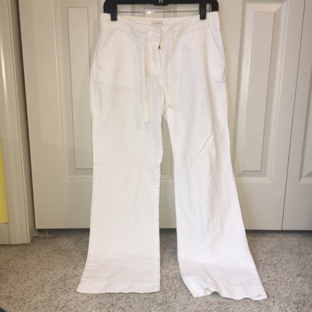 J. Crew White beach pants